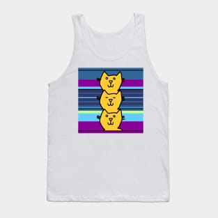 Yellow Cat Column Tank Top